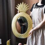 espejo pina oro
