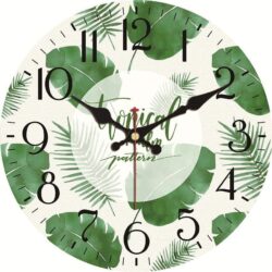 reloj de pared tropical