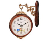 reloj de pared doble vintage