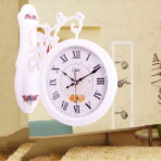 reloj de pared doble vintage