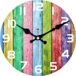 reloj de pared multicolor