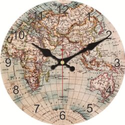 reloj mapa mundial