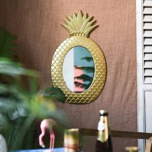espejo pina oro