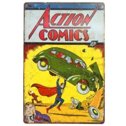 placa comics de accion