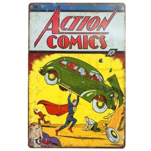 placa comics de accion