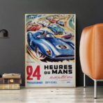 affiche 24 heures du mans vintage