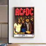 affiche acdc vintage