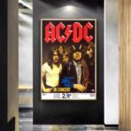 affiche acdc vintage