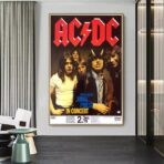 affiche acdc vintage