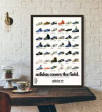 affiche adidas vintage basket