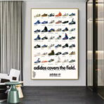 affiche adidas vintage basket