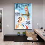 cartel aereo vintage