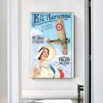 cartel aereo vintage