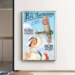 cartel aereo vintage