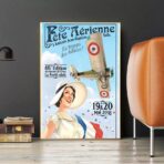 cartel aereo vintage