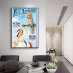 cartel aereo vintage