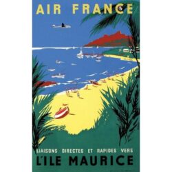 affiche air france ile maurice