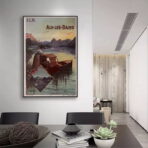 affiche aix les bains vintage