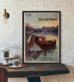 affiche aix les bains vintage