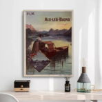 affiche aix les bains vintage