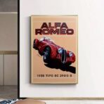 affiche alfa romeo vintage