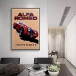 affiche alfa romeo vintage