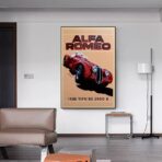 affiche alfa romeo vintage