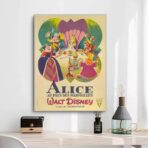 affiche alice au pays des merveilles vintage