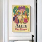 affiche alice au pays des merveilles vintage