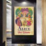 affiche alice au pays des merveilles vintage
