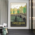 affiche amsterdam vintage