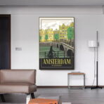 affiche amsterdam vintage