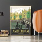 affiche amsterdam vintage