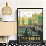 affiche amsterdam vintage