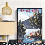 affiche ancienne aix les bains