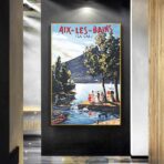 affiche ancienne aix les bains