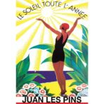 cartel antiguo juan les pins