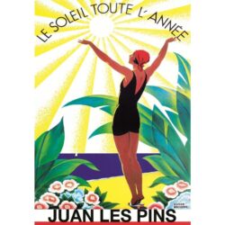 cartel antiguo juan les pins