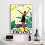 cartel antiguo juan les pins