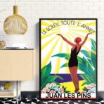 cartel antiguo juan les pins