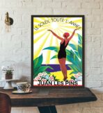 cartel antiguo juan les pins