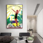 cartel antiguo juan les pins