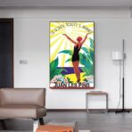 cartel antiguo juan les pins
