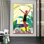 cartel antiguo juan les pins