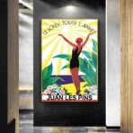 cartel antiguo juan les pins