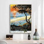 cartel antiguo le touquet paris plage