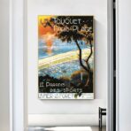 cartel antiguo le touquet paris plage