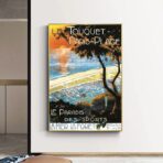 cartel antiguo le touquet paris plage