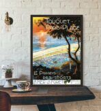 cartel antiguo le touquet paris plage