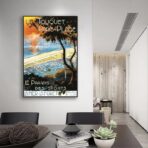 cartel antiguo le touquet paris plage